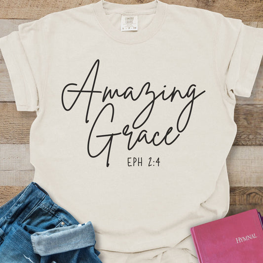 Amazing Grace Simple Script - Tee