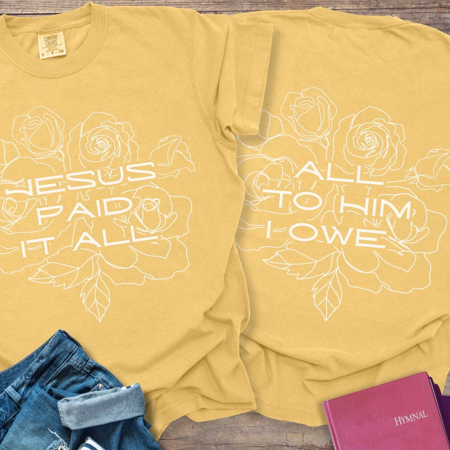 Jesus Paid It All Flower - Tee