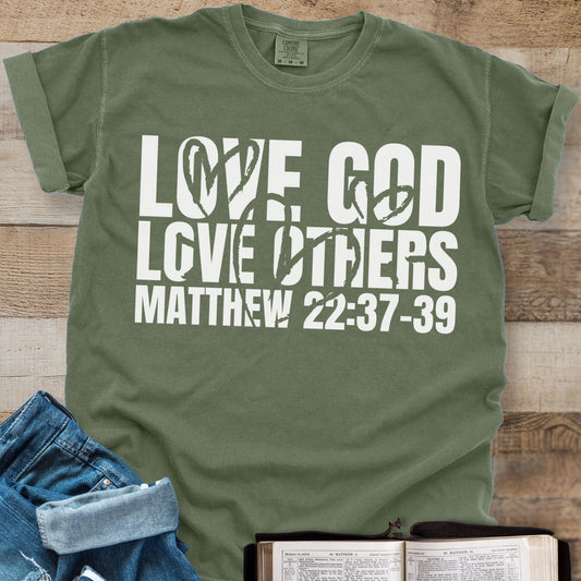 Love God Love Others Hearts - Tee